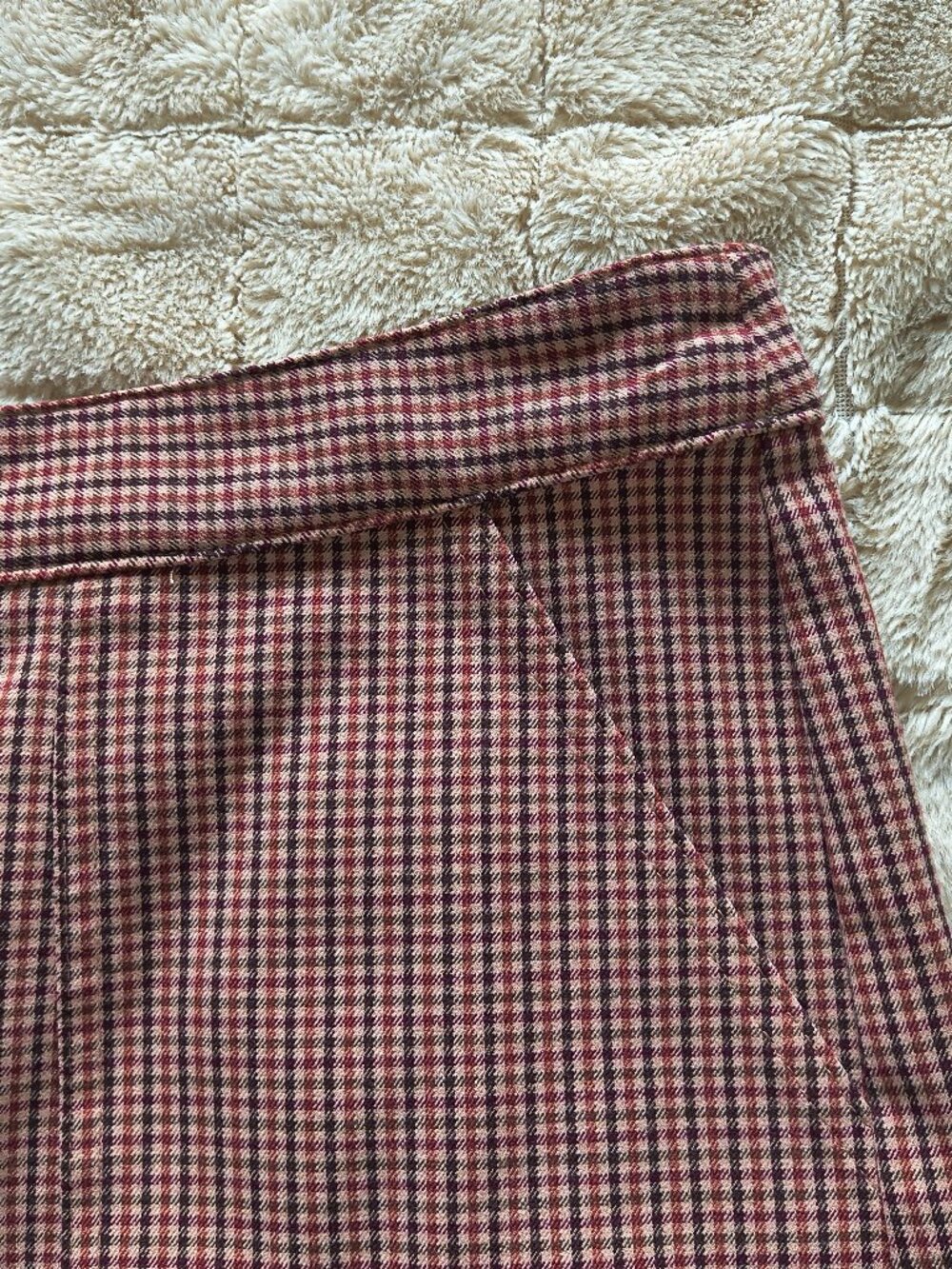 Fall Red Plaid A New Day Mini Skirt
